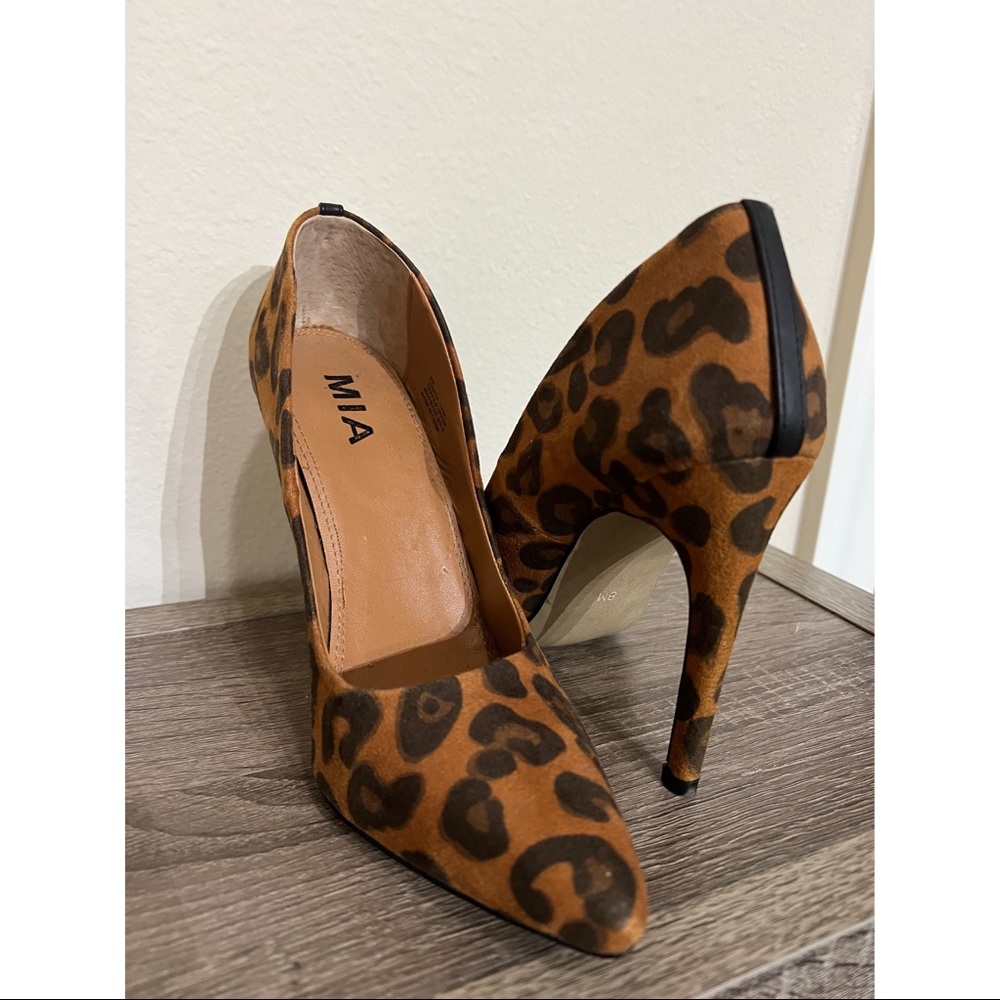 MIA Leopard Print Stilettos